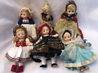 6 Vintage Madame Alexander 8” International Series Dolls
