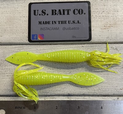Sting Ray Bug Grub 4Chartreuse Silver Fresh Saltwater Lot Of 5 Bass Redfish | eBay Sting Ray Bug Grub 4Chartreuse Silver Fresh Saltwater Lot Of 5 Bass Redfish | eBay