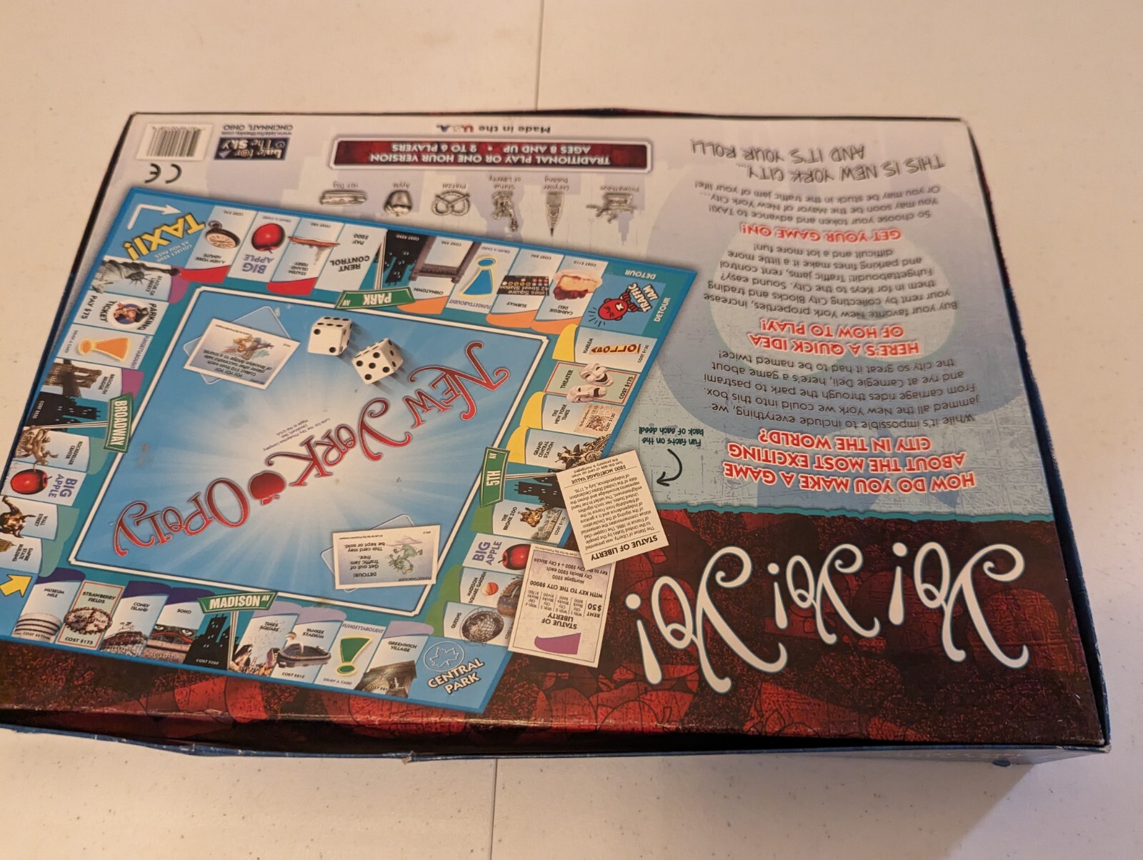 New YorkOpoly Monopoly Board Game NYC Souvenir Boardgame Strategy