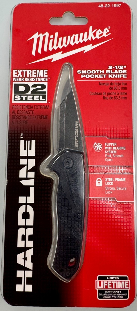 Milwaukee Smooth Blade Pocket Knife Hardline 2.5
