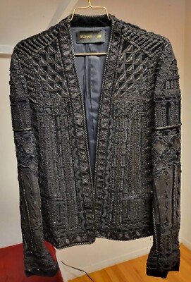 Balmain x H&M Embroidered Jacket RARE US 34R XS RARE NEW YEARS