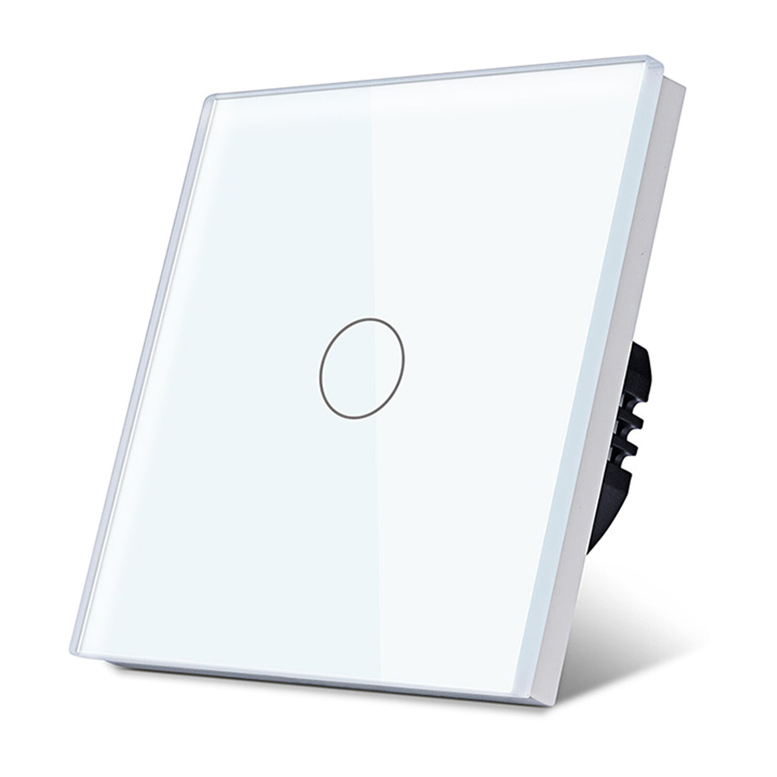 BSEEDLIFE Lichtschalter Unterputz 1-fach 2-weg - Moderner Wandschalter Weiß 220x80mm