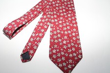 Brooks Brothers Floral Silk Red Blue Tie 3.75" Preppy Ivy League Club
