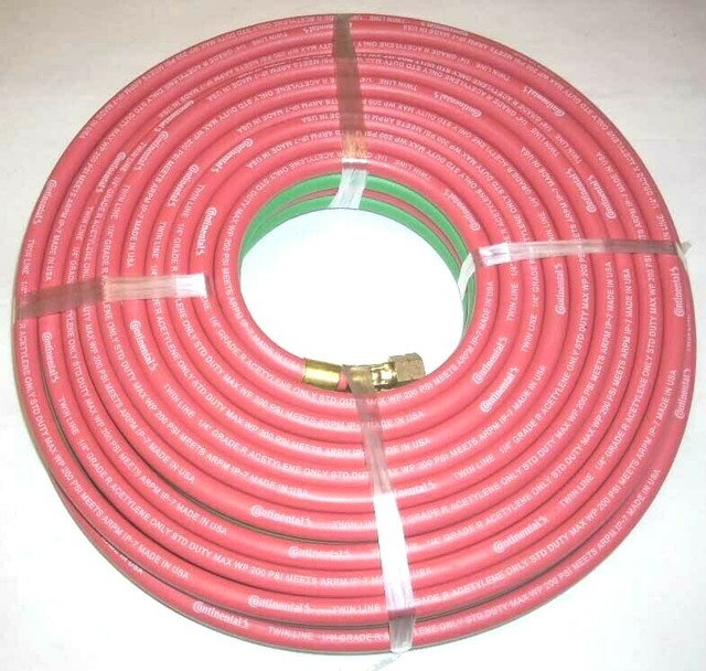 Goodyear Continental 1/4 x 50 Grade R Twin Welding Hose Oxygen