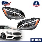 For 2015-2018 Mercedes Benz C-Class C300 W205 Led Headlights Left & Right Side (For: Mercedes-Benz)