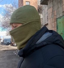 Ukrainian Army Olive Fleece Balaclava - One Size Fits All Ukrainian Militar