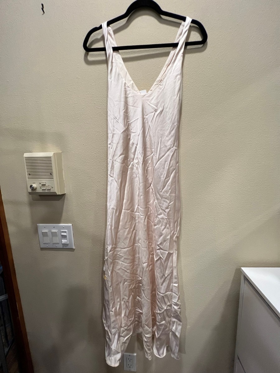 NEW Line & Dot Loulou Satin Dress in Cream Size XS REVOLVE MSRP $88 | eBay