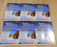 6 New Sealed Packs Special Moments Glossy Photo Paper for Ink Jet Printers 20 ea