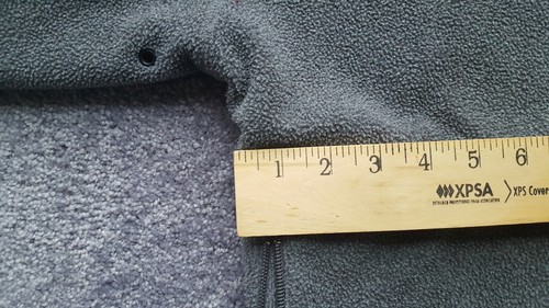 Vintage Chaps Ralph Lauren Size XL Gray Men's Fleece Full Zip Spelled Out Logo - Picture 6 of 6