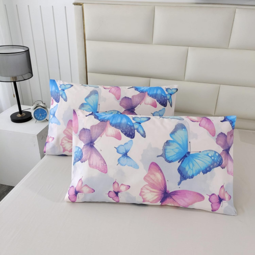 3PCS Colorful Butterfly Comforter Set Twin for Boys Girls Toddlers and Kids, Sof - Picture 5 of 9