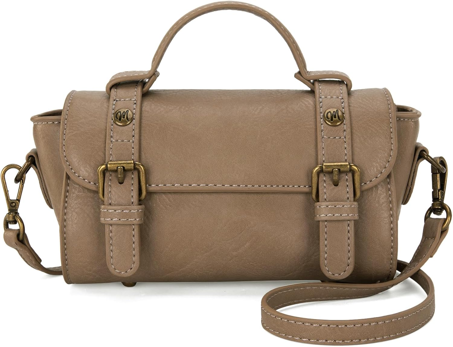 Small Satchel Bag Messenger Purses Vintage Crossbody Bag for Women
