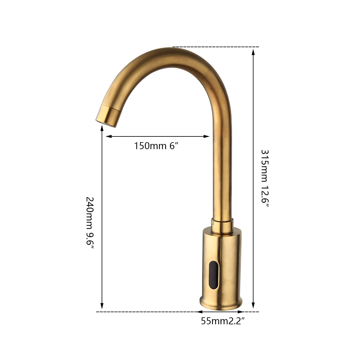 Touchless Bathroom Automatic Hands Free Mixer Sensor Faucet Basin