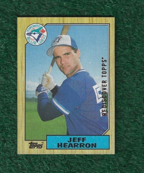 JEFF HEARRON - 2017 TOPPS REDISCOVER TOPPS 1987 BUYBACKS BRONZE INSERT CARD #274