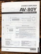 Yamaha AV-80Y Amplifier Service Manual Original 