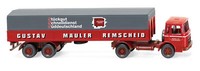 "Wiking 051502 H0 Pritschensattelzug (Man) \"Spedition Gustav MäUler\""