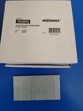 SPOTNAILS 1516PG 15 GAUGE 2" GALVANIZED CHISEL POINT STRAIGHT BRAD NAILS-2,500