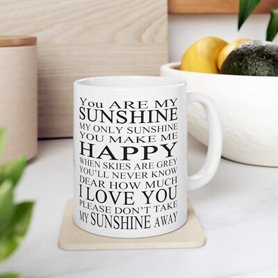 You Are My Sunshine Tasse Nanny Schwester Mama Mama Geschenk Shabby Spruch Tasse 