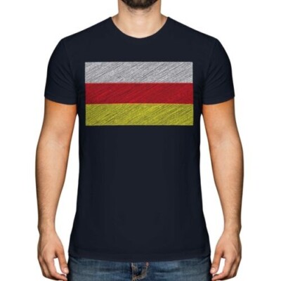 T-shirt Homme Côte D'Ivoire - Drapeau Gribouillis - 100% Coton, Coupe Regular, Tailles XS à 5XL