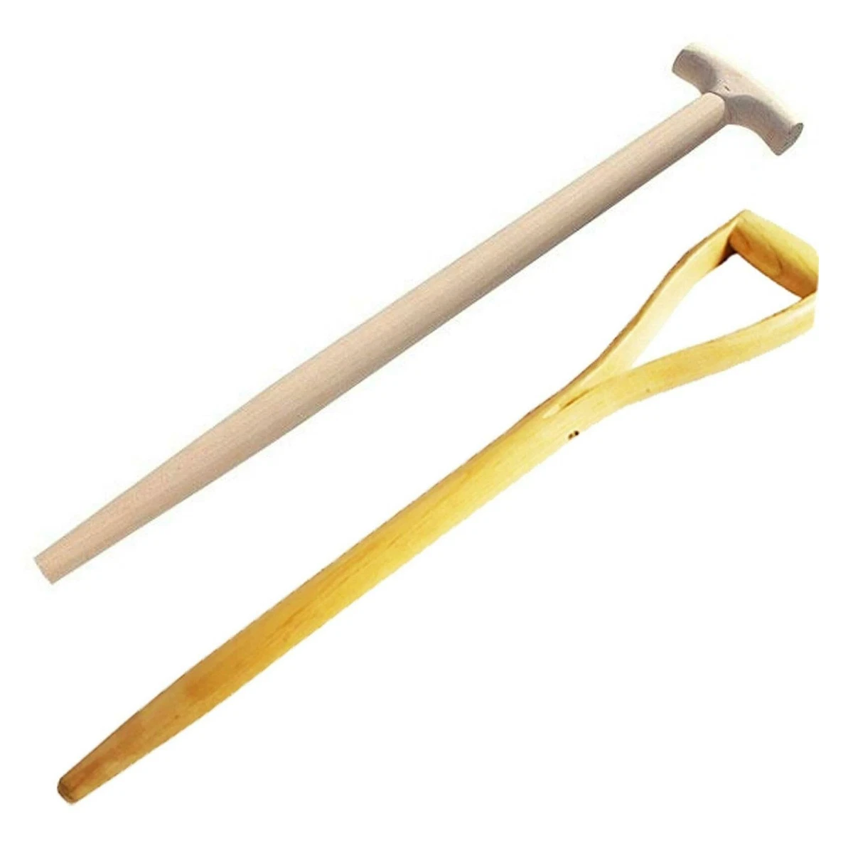 Hard Wood Shovel Fork Spade Shaft Handle Replacement Spare Tapered T or D