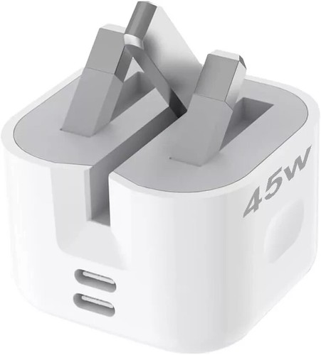 45W Dual PD Port USB C GaN Turbo Fast Charger For iPhone 15 Pro Max 15 Pro 15 16 - Zdjęcie 3 z 9