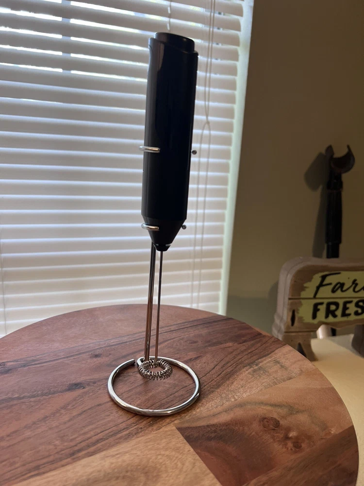 Milk Frother Handheld Battery Operated Electric Foam Maker with Stand
