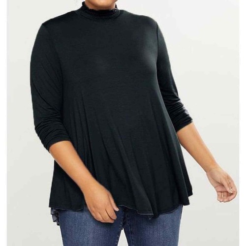 Lane Bryant Mock Turtleneck Swing Hi Lo 