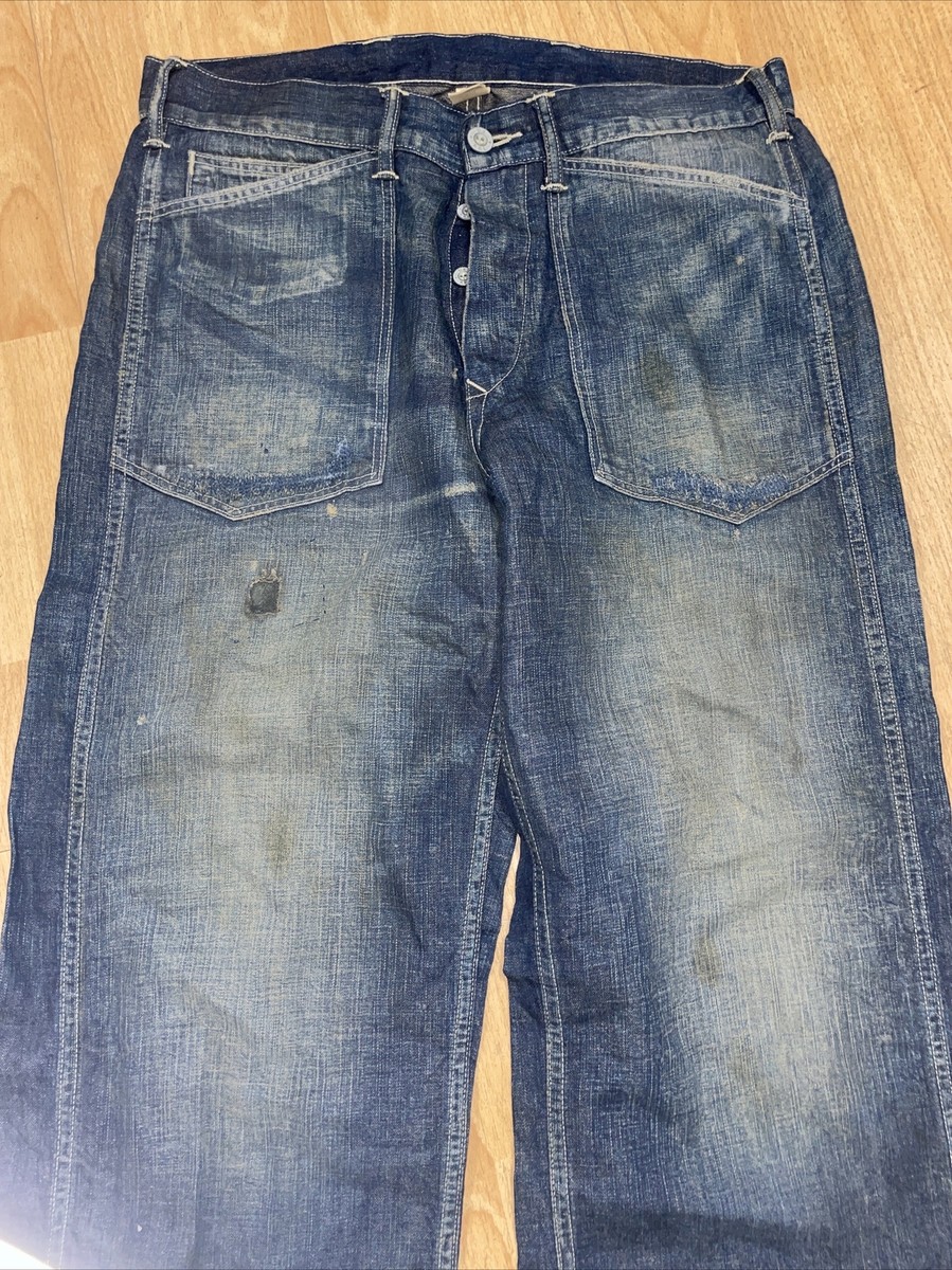 パンツ RRL Buckle Back Distressed Zip Fly 32 s-l400.jpg