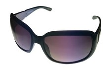 Ellen Tracy Womens Sunglass ET 517 1 Plastic Rectangle Black Gold