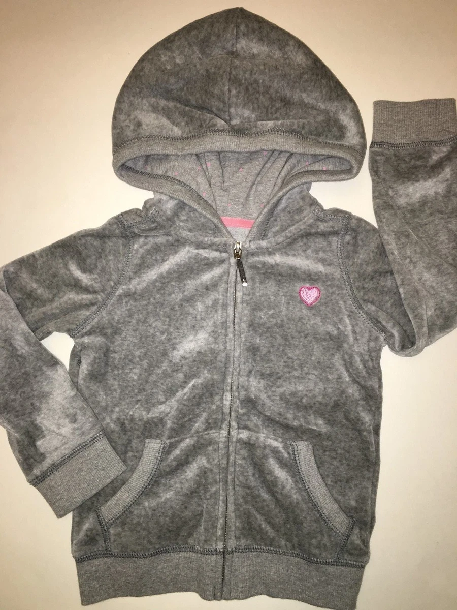 Velour gap girl heart hoodie new arrivals