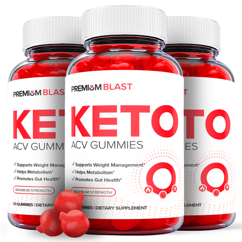 3 Pack Premium Blast Keto ACV Gummies Vegan, Weight Loss Supplement