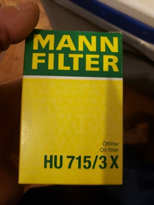 MANN-FILTER HU 715/3 X Ölfilter für BERTONE BMW 3er E30 E36 E46 5er E34 Z3 (B)