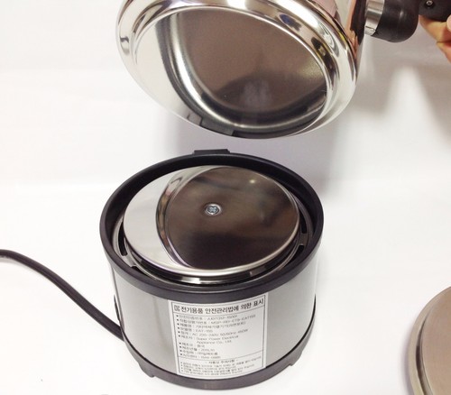 Free Volt Mini Electric Multi Cooker Ramen Pot Stainless Travel Camping 110~240v - Picture 10 of 11