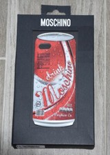 CUSTODIA 100% AUTENTICA MOSCHINO DRINK CAN iPHONE 5/5S NUOVA CON SCATOLA RARA 