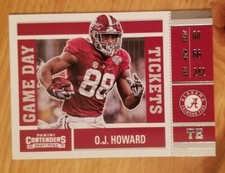 O.J. Howard RC 2017 Contenders DP Rookie Game Day Ticket Football Card