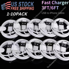 Fast Charger USB Cable For iPhone 5 6 7 8 Plus XR Xs Max 11 12 13 14 Pro Max LOT