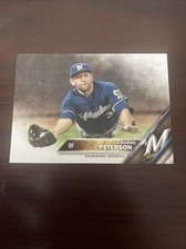 2016 Topps Shane Peterson #672 Milwaukee Brewers RC Rookie