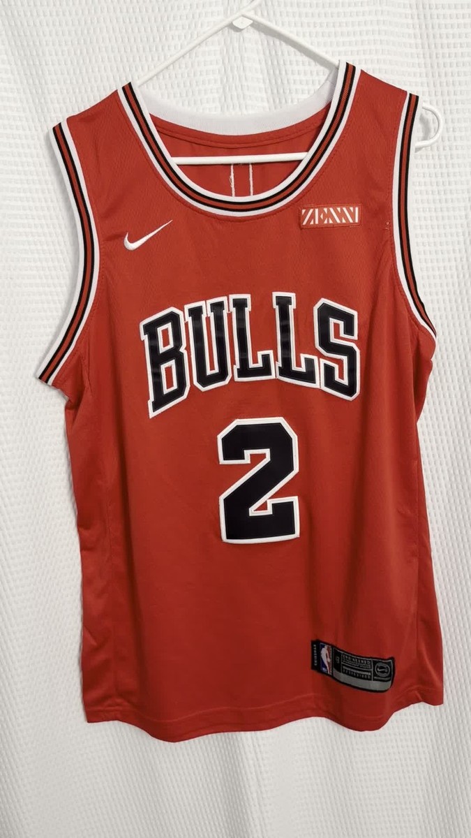 Chicago Bulls Lonzo Ball Nike Icon Swingman Jersey Size Mens 48