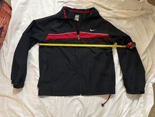 Men  s XL Nike windbreaker Jacket, black and red, mesh interior. Very Good