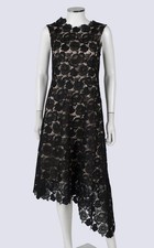 David Lawrence Black Lace Overlay Midi Dress Size AU 14 Cocktail Wedding RRP$229