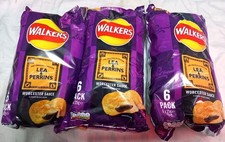 3 Walkers Worcester Sauce Crisps Limited Edition 2026. 3 MULTI PACK X6 FREE P&P