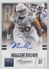 2015 Panini Prestige Rookie Signatures Malcom Brown #263 Auto a1c