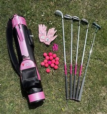 Ladies Right-Handed Golf Club Set with Irons, Putter, Hybrid & Golf Bag Included