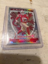 2025 PANINI ROOKIES & STARS CRACKED ICE CRUSADE  SILVER BROCK PURDY # 10 MINT...