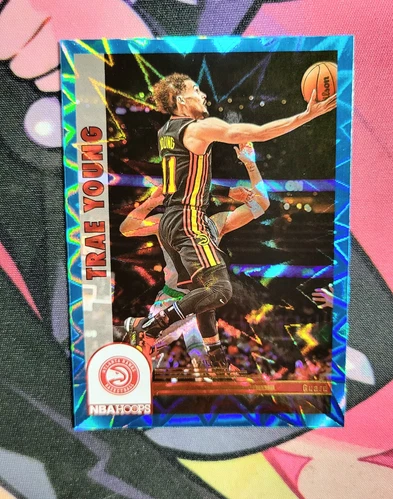 2022-23 Panini NBA Hoops -Teal Explosion - #291 Trae Young *