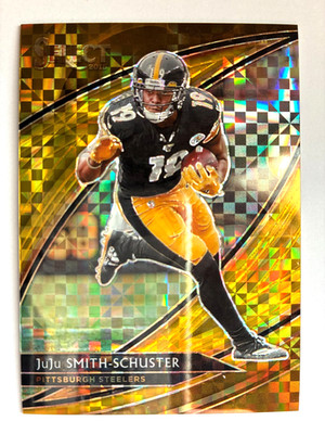 2019 Panini Select Gold Prizms #221 JuJu Smith-Schuster #09/10