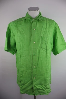 Marlboro Classics Chemise XL Homme Vintage Revêtement Lin Manches Courtes - Photo 1/4