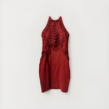 Halter Bandage Women Dress - Burgundy Size Medium with Tags NWT