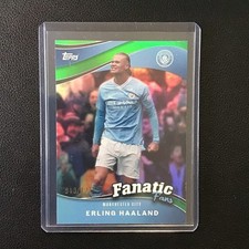 2024 Topps Team Set Manchester City Fanatic Fans Green Erling Haaland #/125