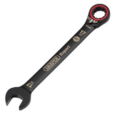 Draper Expert Metrisch Umschaltknarre Ring-Maulschlüssel 17mm Schwarz 03907