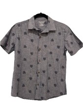 Tommy Bahama Boys Blue Short Sleeve Button-Down Shirt 13-14 Years XL Kids